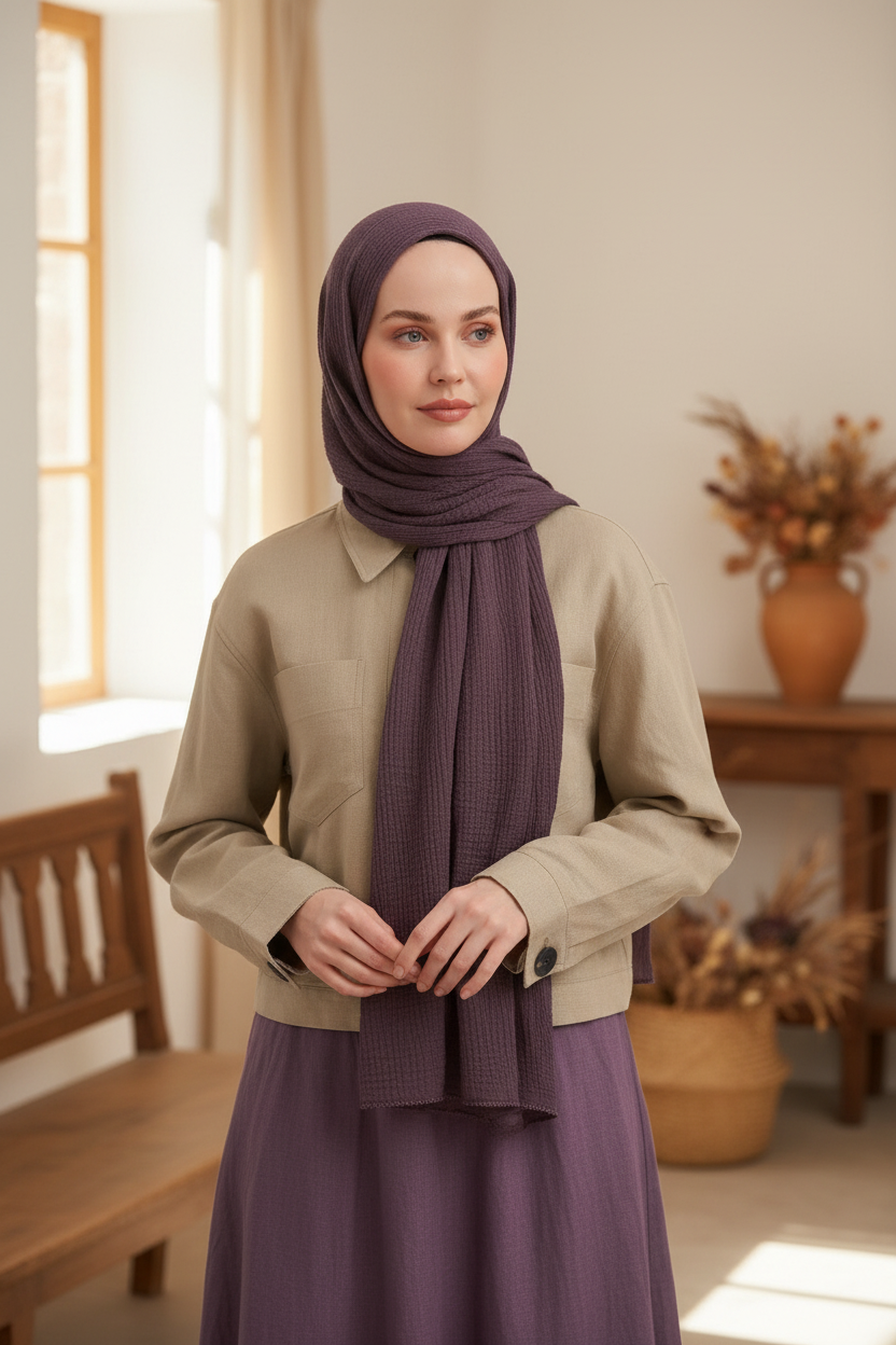 Farmhouse modest fashion editorial