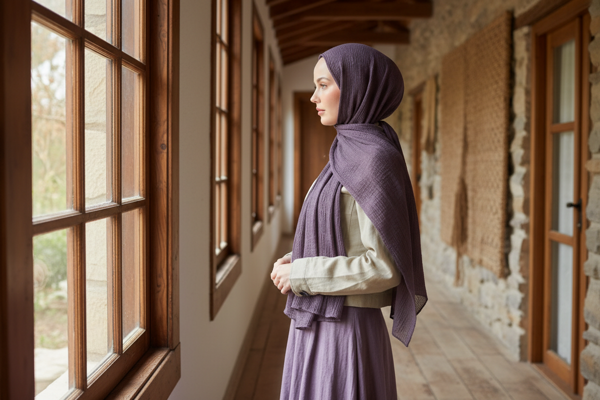 Lavanta müslin şal   ana sayfa slider